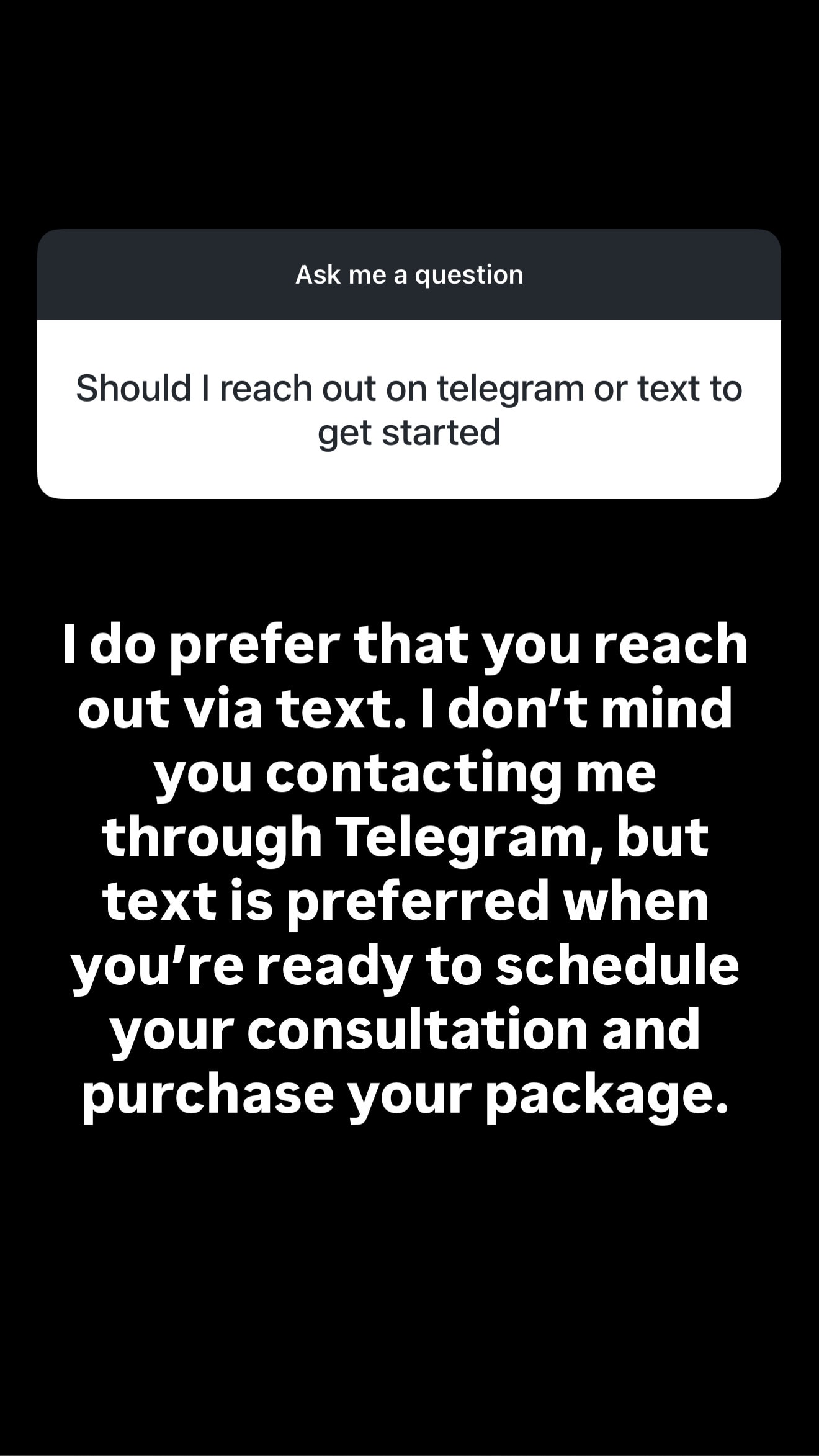 Q&A from Instagram — Lauren answering a client question