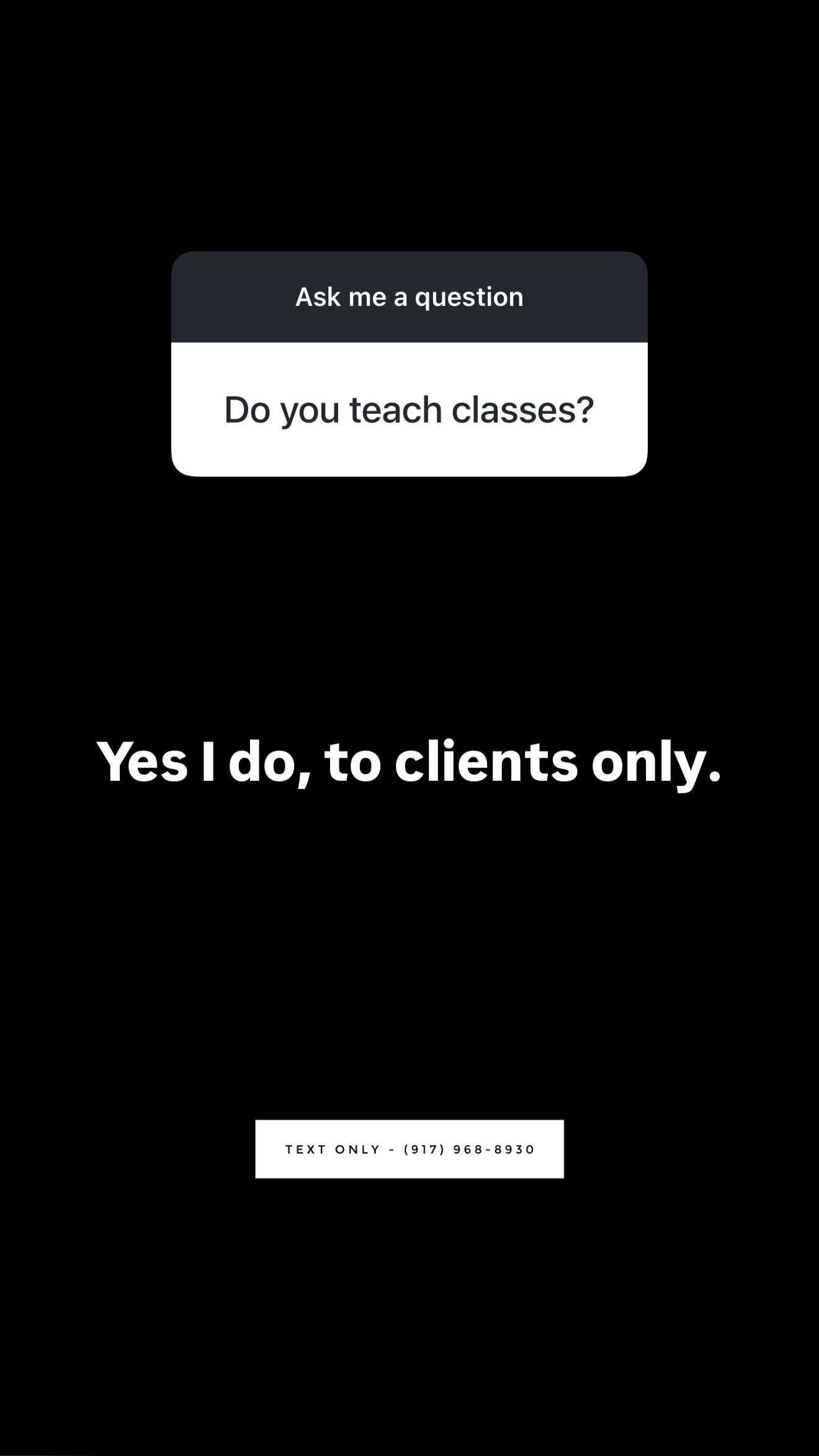Q&A from Instagram — Lauren answering a client question