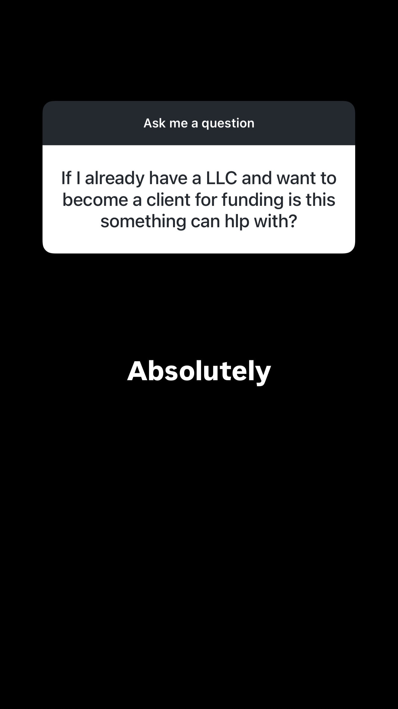 Q&A from Instagram — Lauren answering a client question