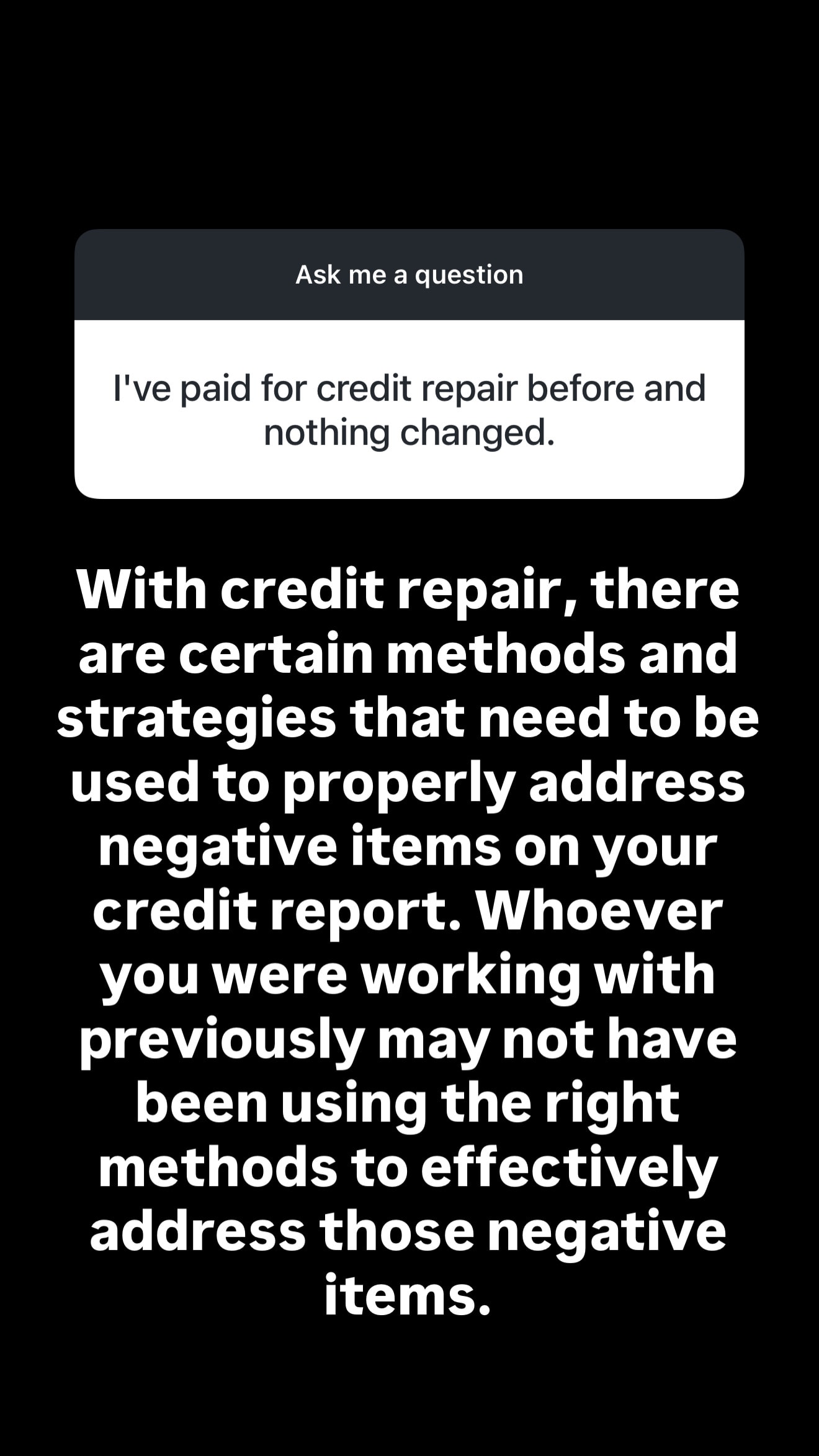 Q&A from Instagram — Lauren answering a client question