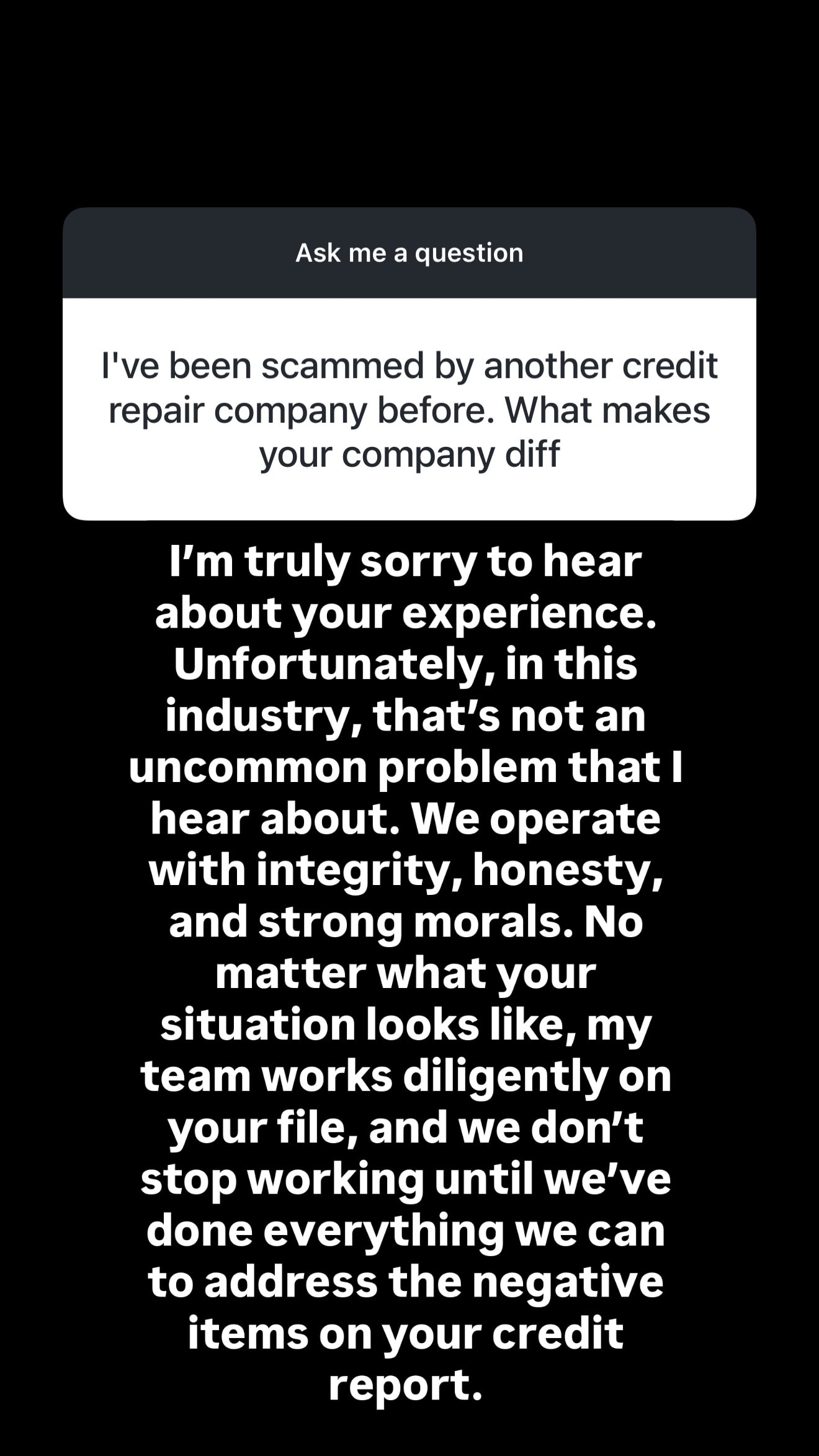Q&A from Instagram — Lauren answering a client question