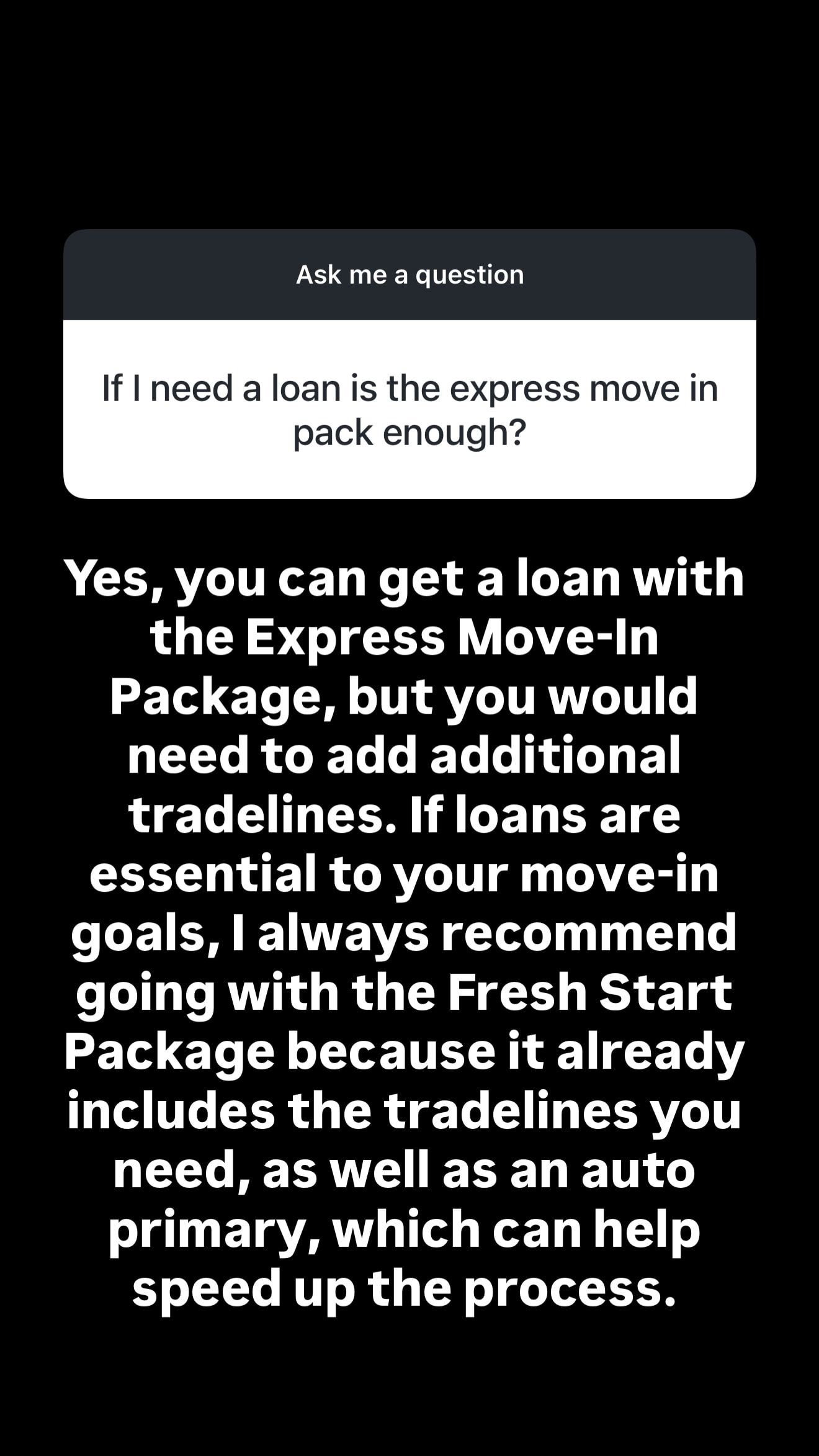 Q&A from Instagram — Lauren answering a client question