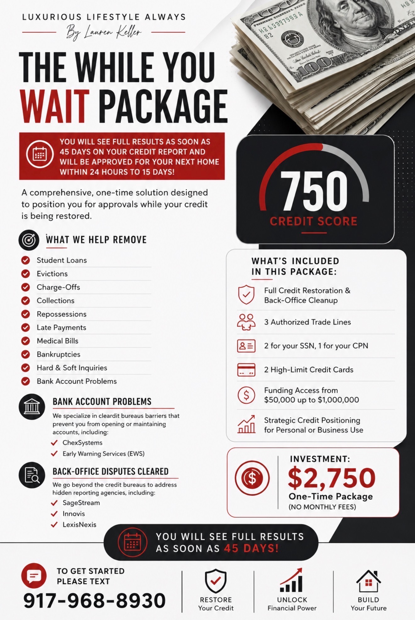 The While You Wait Package Flyer