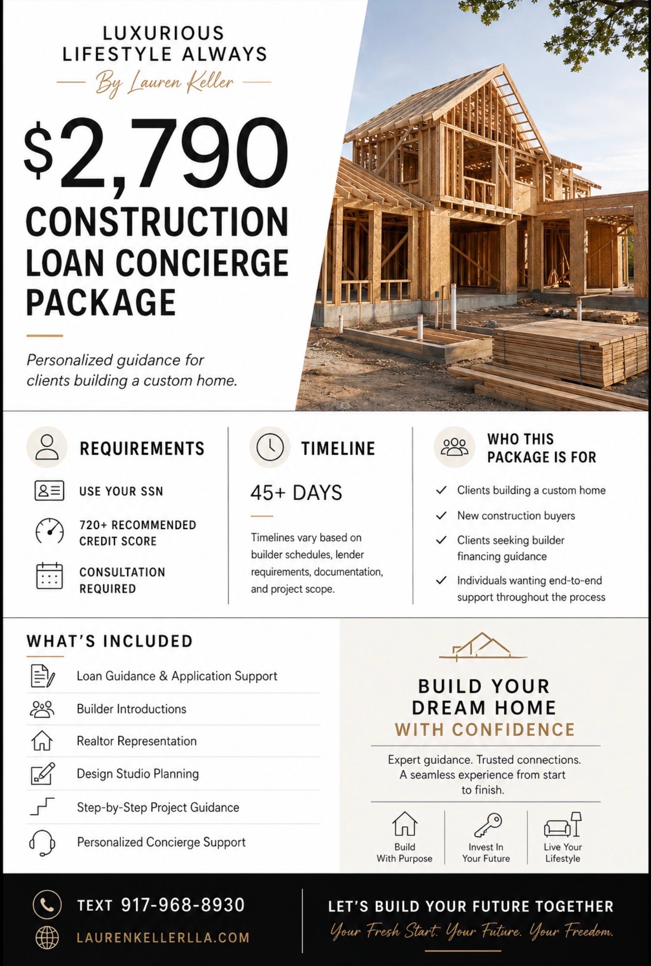Construction Loan Concierge Package Flyer